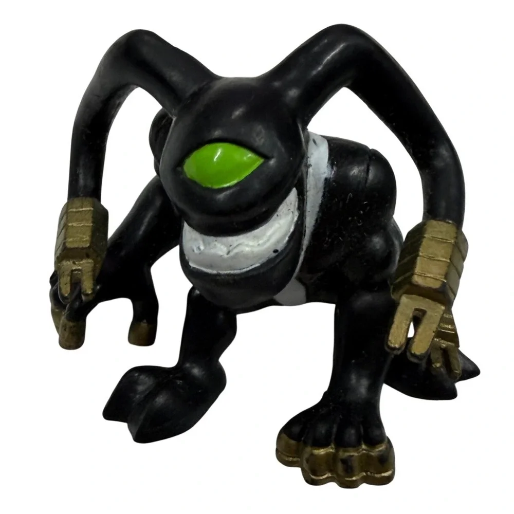 Ben 10 Feedback Action Figure Omniverse Cartoon Network Black Green Alien 2 Inch
